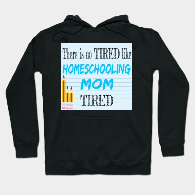 Tired Homeschooling Mom Hoodie by Magic Moon